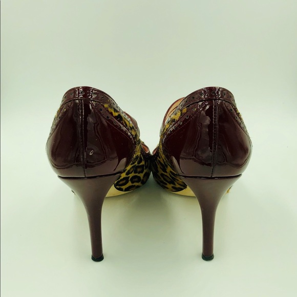 kate spade Patent Leather & Leopard Mary Janes